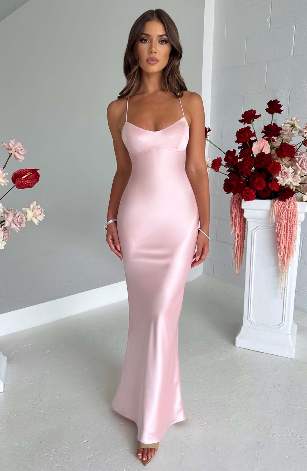 Isabelle™ | Robe Maxi en Satin de Luxe
