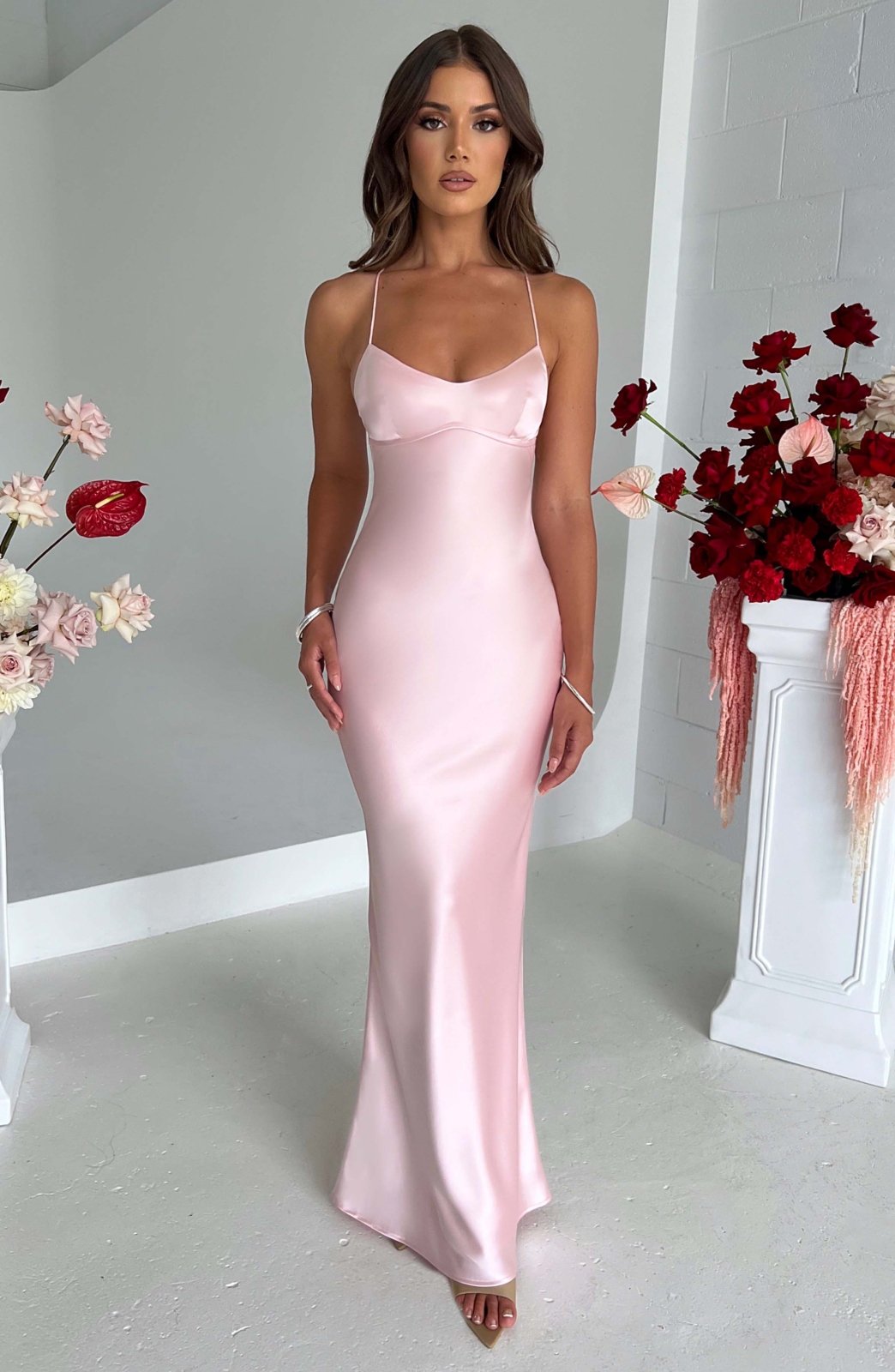 Isabelle™ | Robe Maxi en Satin de Luxe