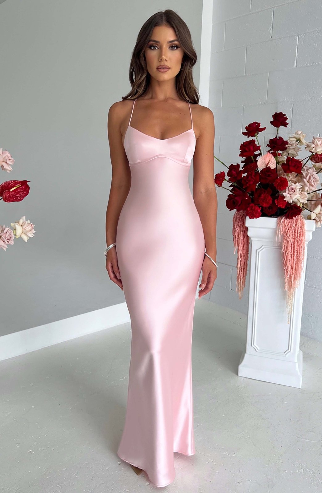 Isabelle™ | Robe Maxi en Satin de Luxe